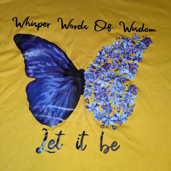 Whisper words of wisdom let it be yellow t-shirt - Picture 2 of 11